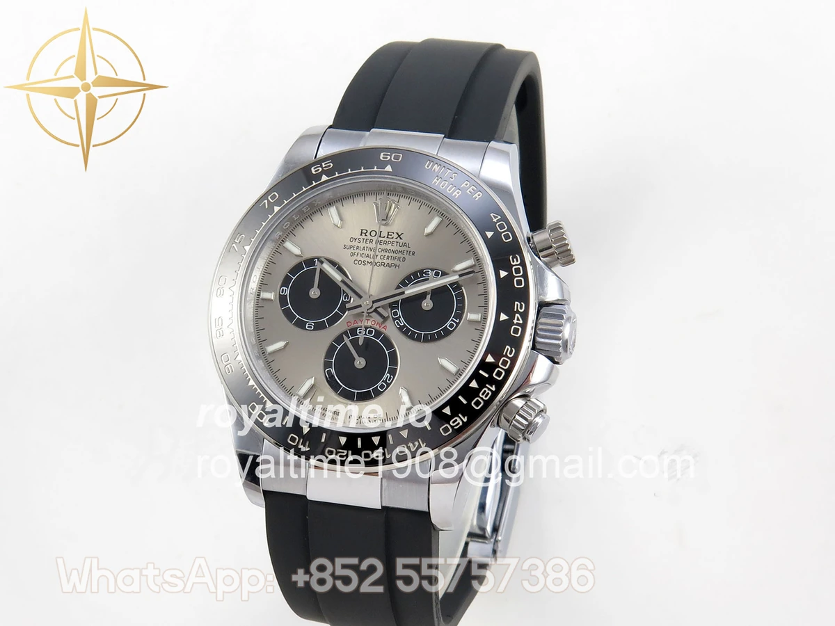 Rolex Daytona 126519 SS UFO 11:1 904L Steel Silver/Black Dial on SS Bracelet UF4131 (Free Sprung) - Image 3