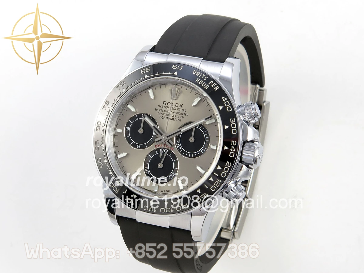 Rolex Daytona 126519 TMF Gray/Black Dial on Oysterflex Strap DD4131(162g) - Image 3