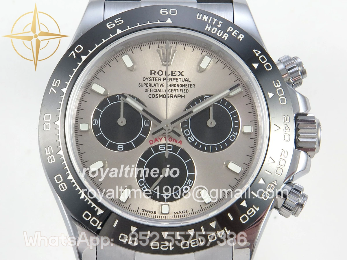 Rolex Daytona 126519 TMF Gray/Black Dial on Oysterflex Strap SH4131 (Weighted) - Image 3