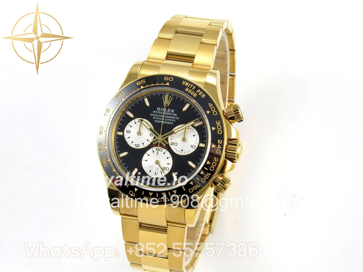 Rolex Daytona 126528 LN Le Mans QF on YG Bracelet JH4132 (Free Sprung) Weighted 175g - Image 3