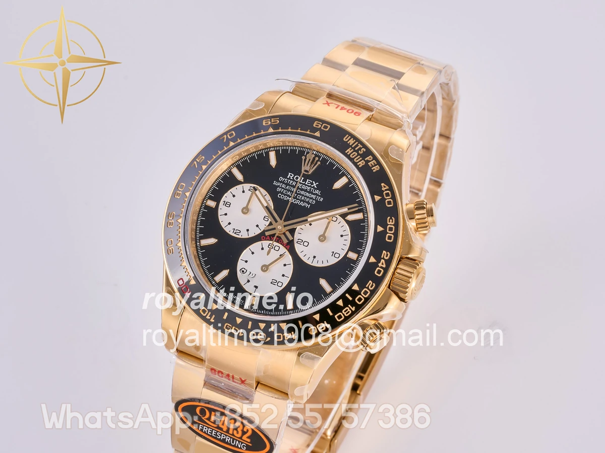 Rolex Daytona 126528 LN Le Mans QF on YG Bracelet JH4132 Free Sprung (Weighted) 175g - Image 3
