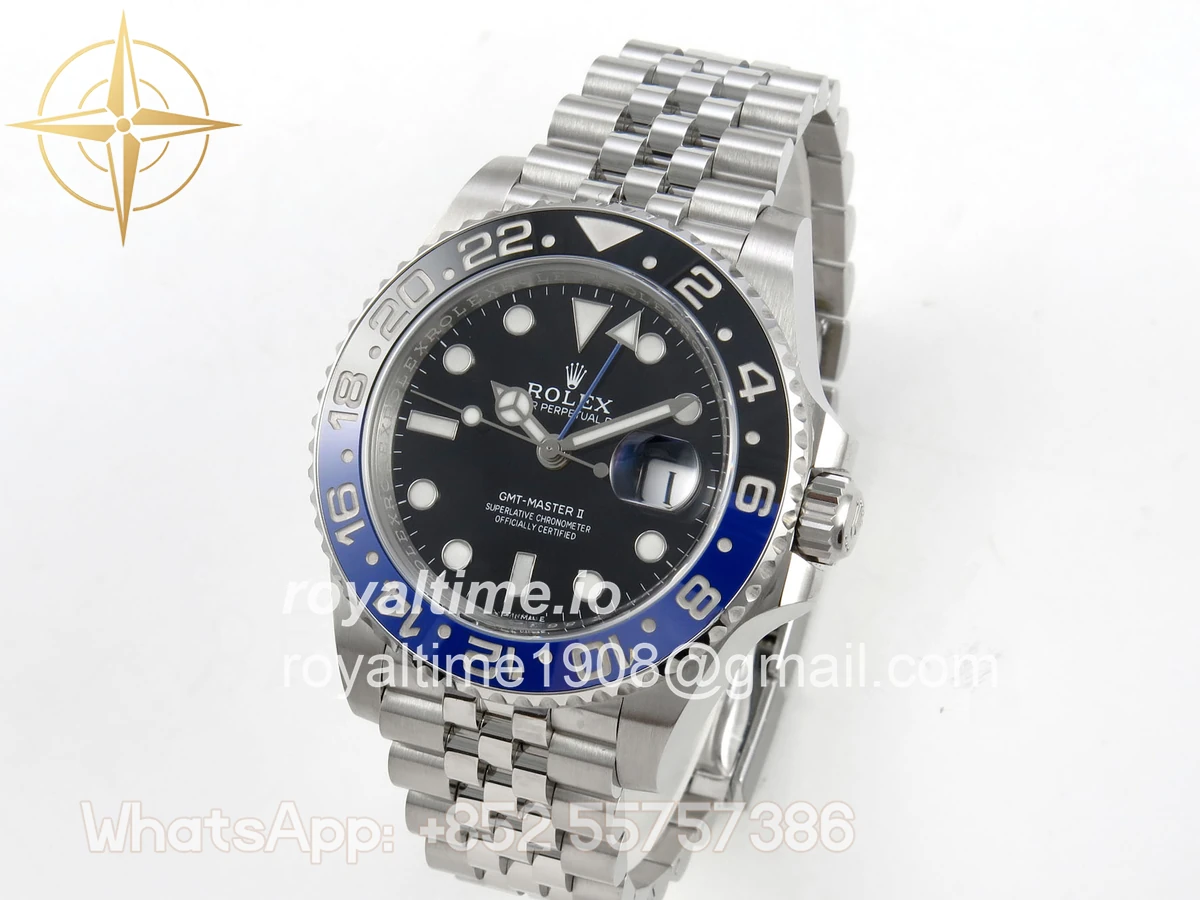 Rolex GMT-Master II 126710 BLNR ERF Black Stick Dial on Jubilee Bracelet JH3235 (Free Sprung) - Image 3