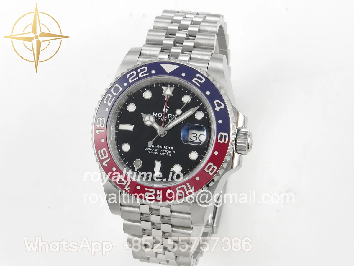 Rolex GMT-Master II 126710 BLRO 904L Steel SCF Black Dial on Jubilee Bracelet SH3285 CHS - Image 3