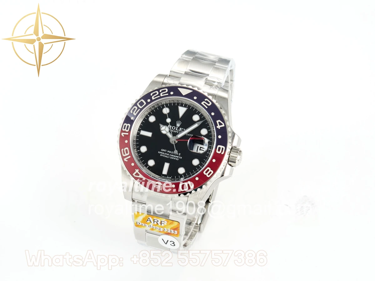 Rolex GMT-Master II 126710 Blue/Red Ceramic ARF on Oyster Bracelet DD3285 CHS V3 - Image 3