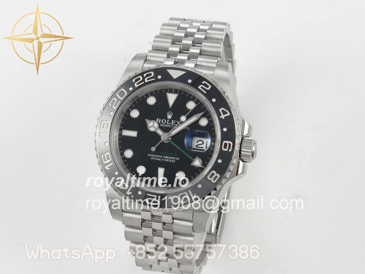Rolex GMT-Master II 126710 GRNR 904L Steel SCF Black Dial on Jubilee Bracelet SH3285 CHS - Image 3