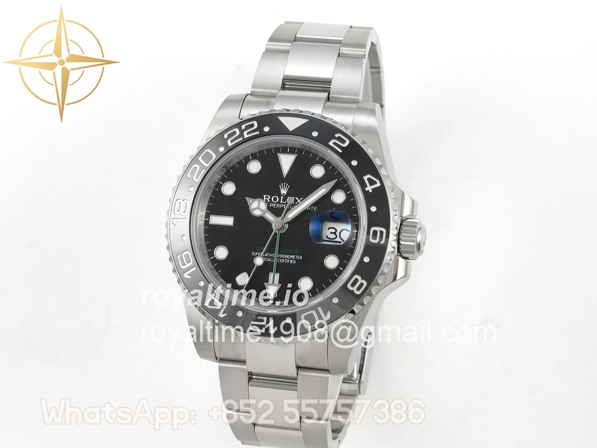 Rolex GMT-Master II 126710 GRNR 904L Steel SCF Black Dial on Oyster Bracelet SH3285 CHS - Image 3