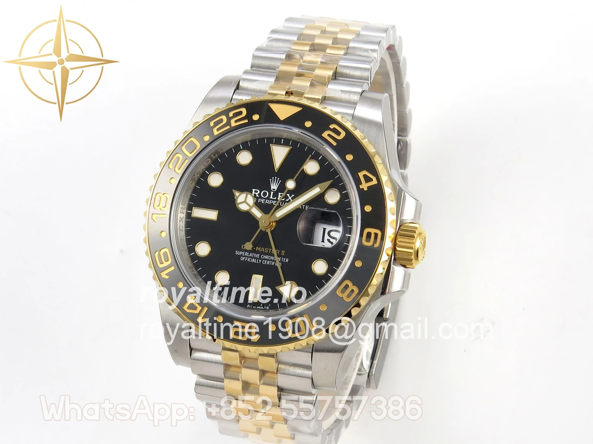 Rolex GMT-Master II 126713 GRNR Gain Weight VSF Black Dial On SS/YG Jubilee Bracelet DD3285 CHS - Image 3