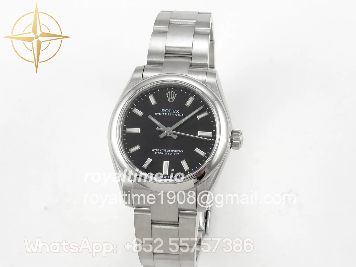 Rolex Oyster Perpetual 31mm 277200 DIWF Black Dial on SS Bracelet A2232 - Image 3