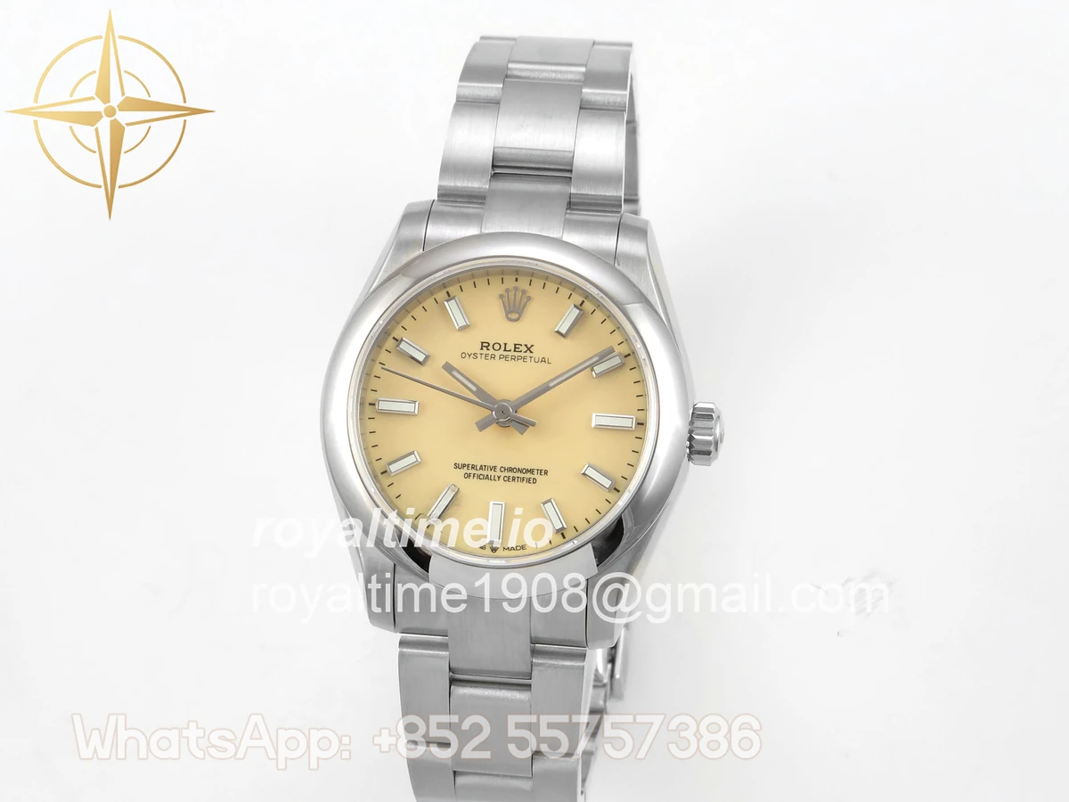 Rolex Oyster Perpetual 31mm 277200 DIWF Cream Dial on SS Bracelet A2232 - Image 3