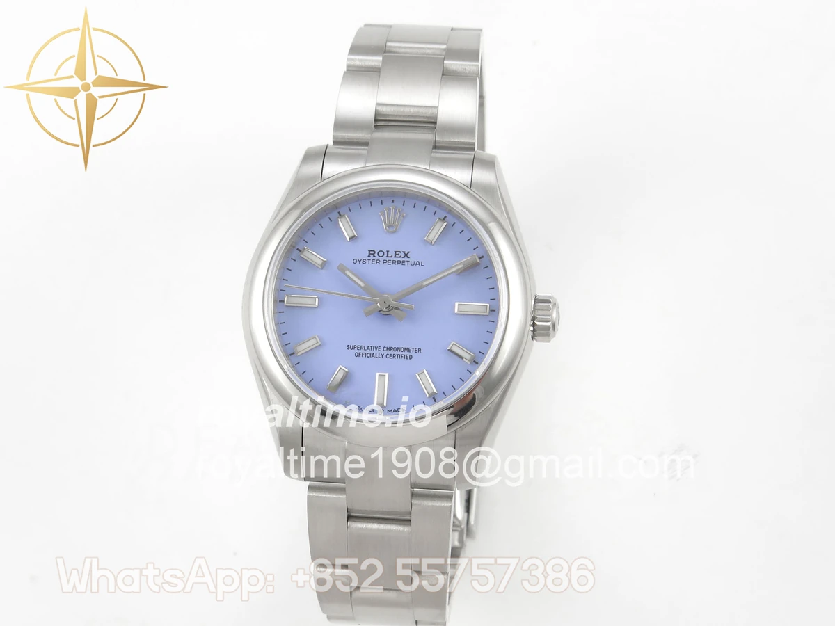 Rolex Oyster Perpetual 31mm 277200 DIWF Lavender Dial on SS Bracelet A2232 - Image 3