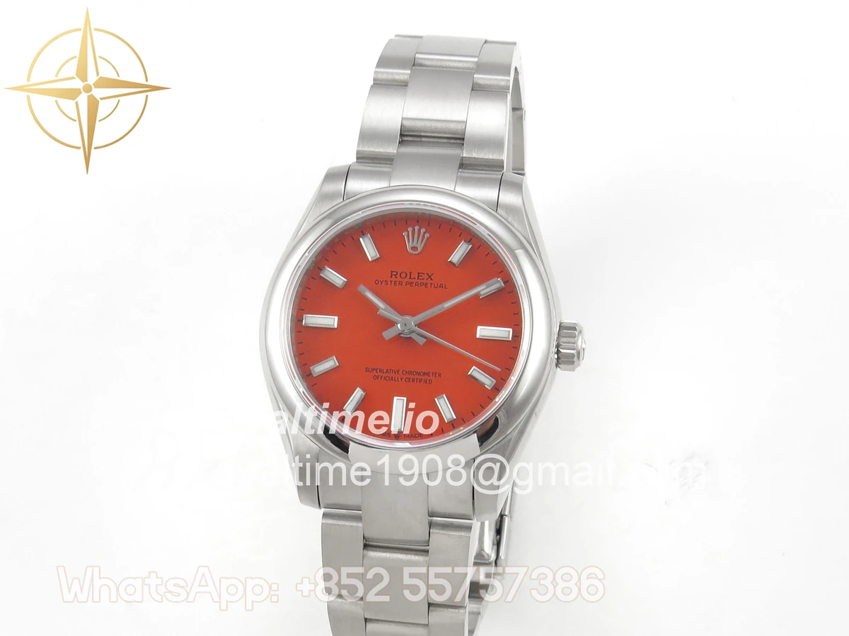 Rolex Oyster Perpetual 31mm 277200 DIWF Orange Dial on SS Bracelet A2232 - Image 3