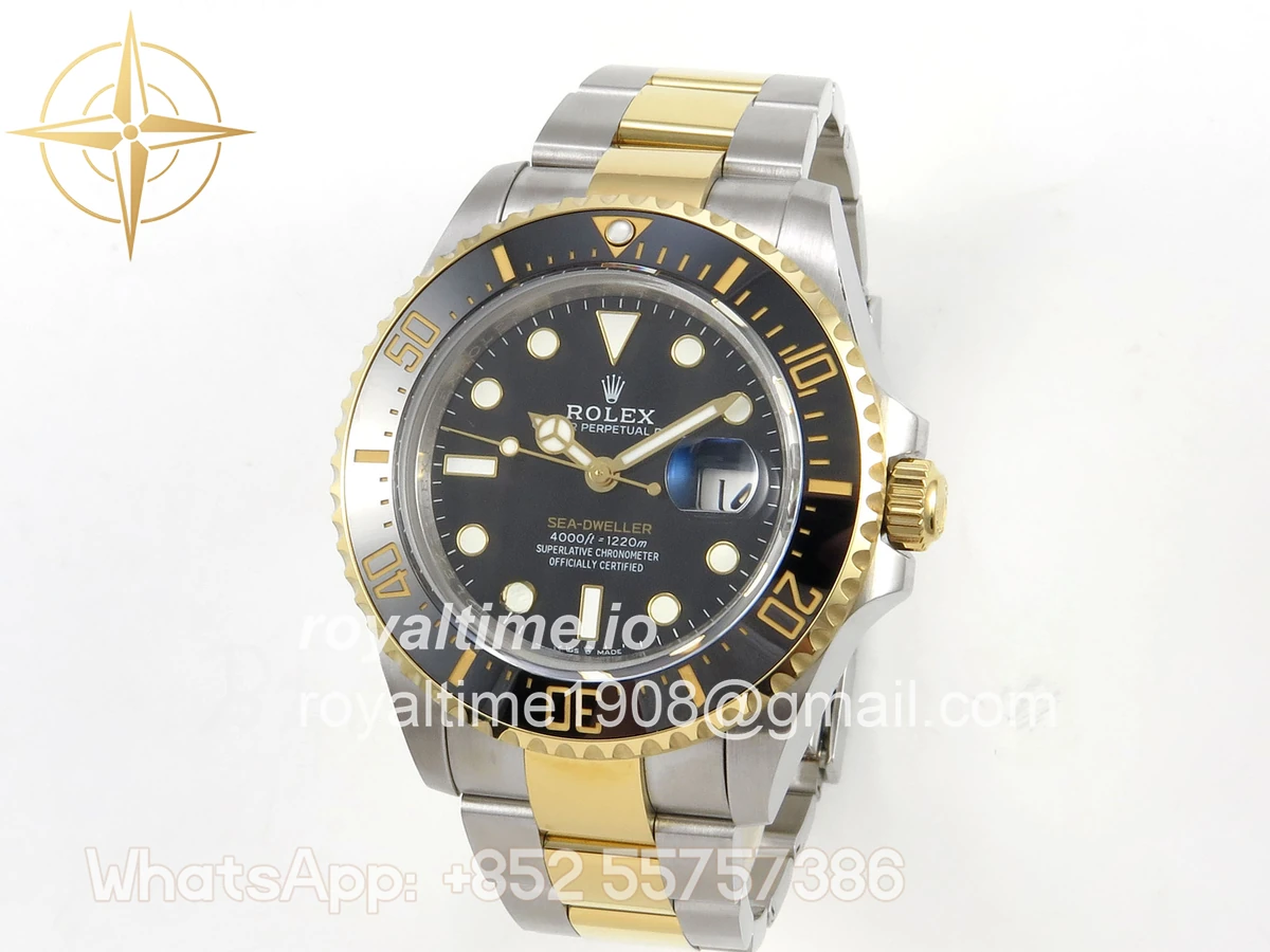 Rolex Sea-Dweller 126603 QF Black Dial on SS/YG Bracelet QF3235 - Image 3