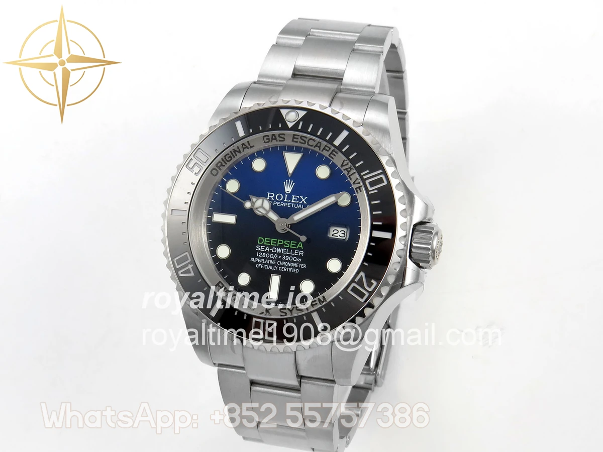 Rolex Sea-Dweller DEEPSEA 126660 “D-BLUE” QF 904L SS Case and Bracelet QF3235 - Image 3
