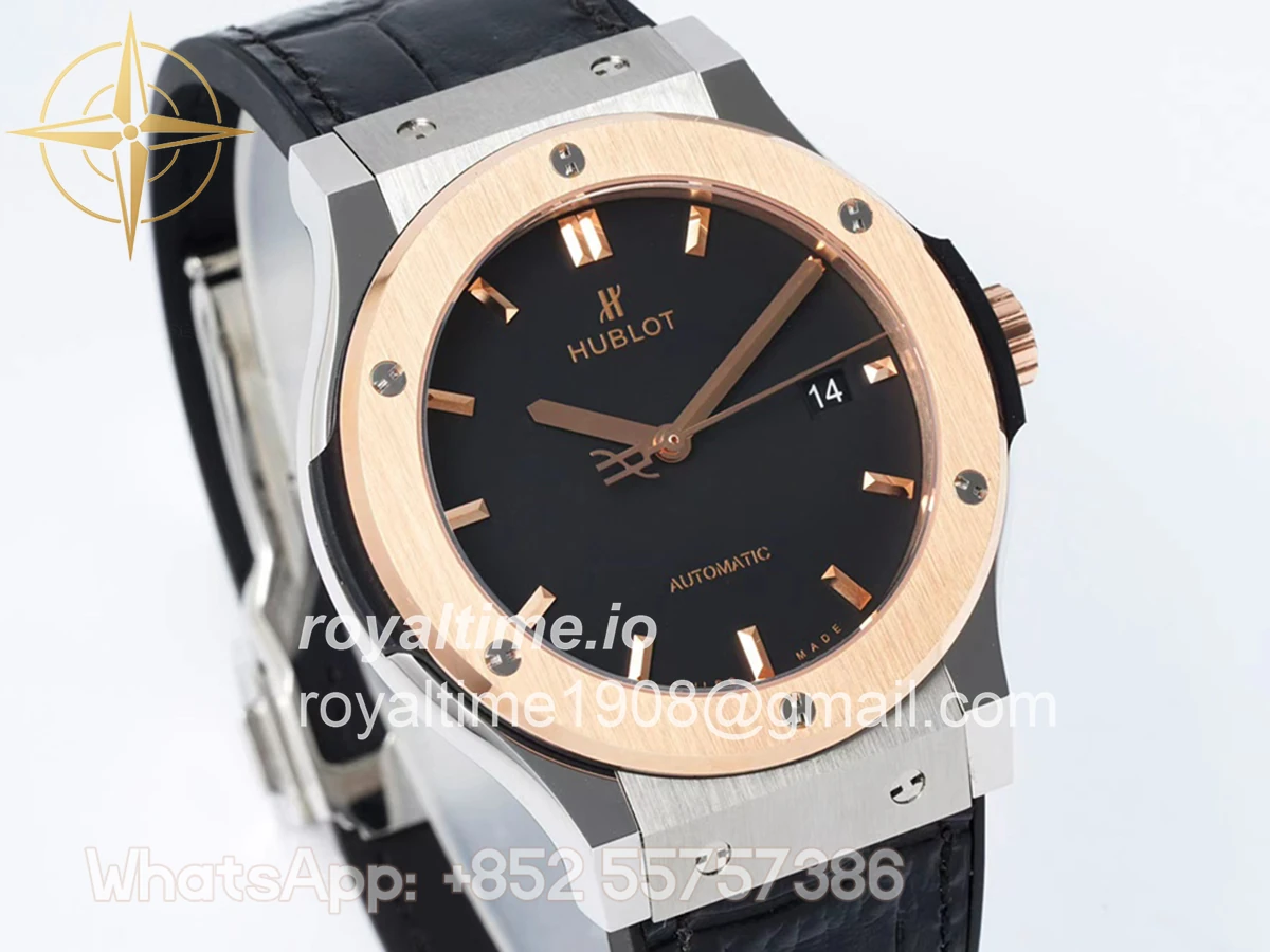 Hublot Classic Fusion Automatic 42mm Black Dial on Steel/Rose Gold - Image 3