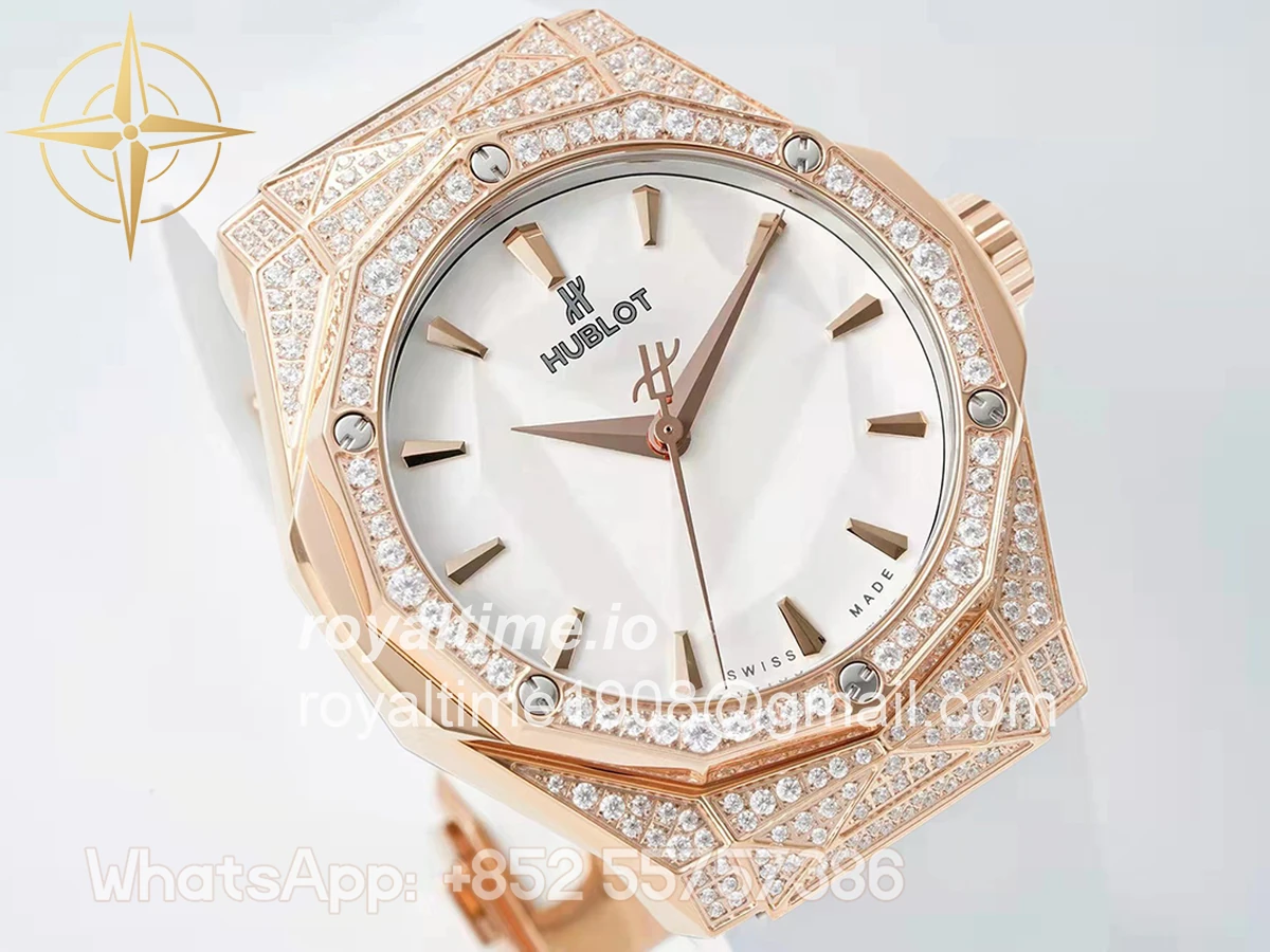 Hublot Classic Fusion Orlinski King Gold Alternative Pave 40mm White Dial - Image 3