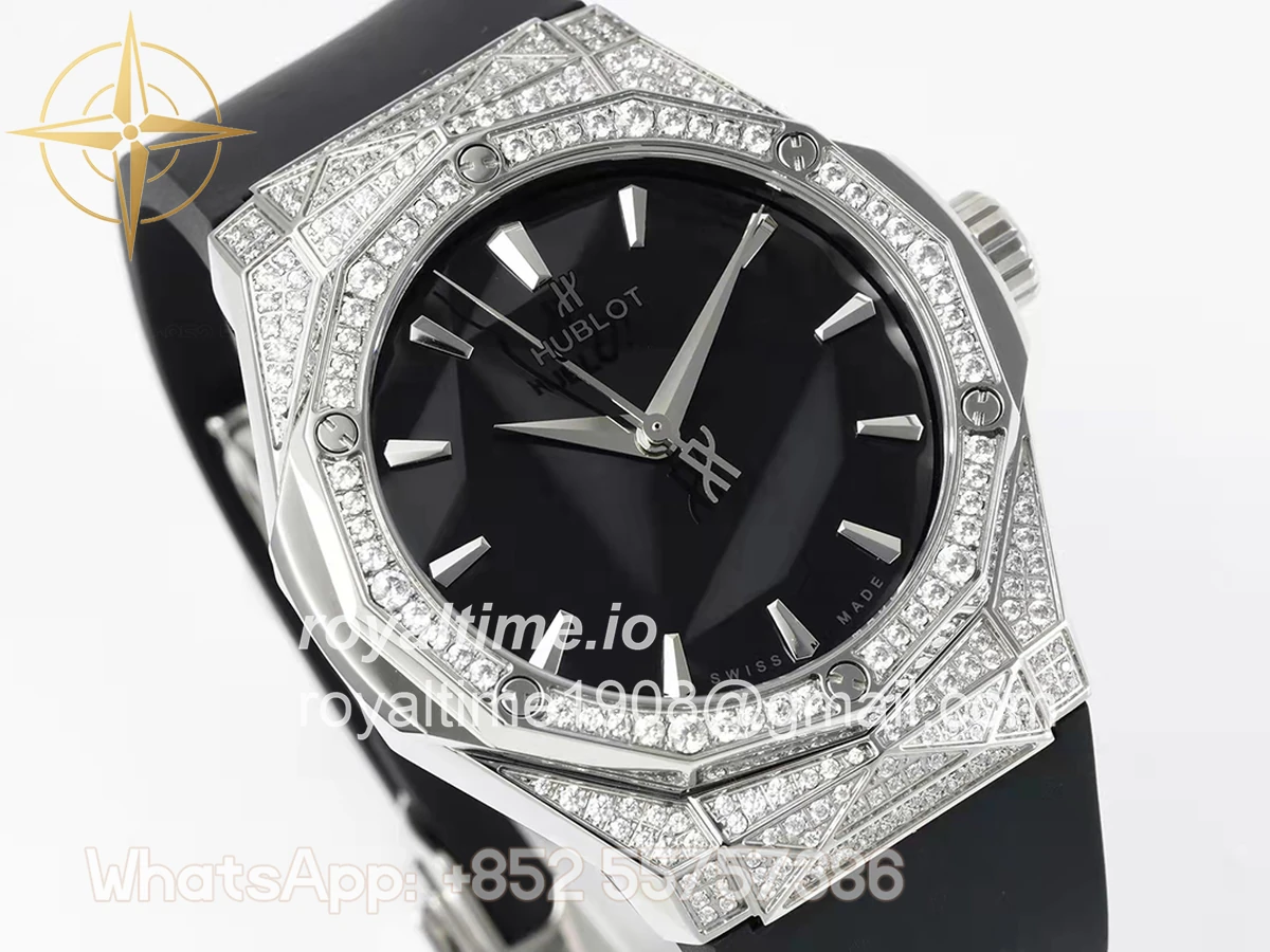 Hublot Classic Fusion Orlinski Titanium Alternative Pave 40mm Black Dial - Image 3