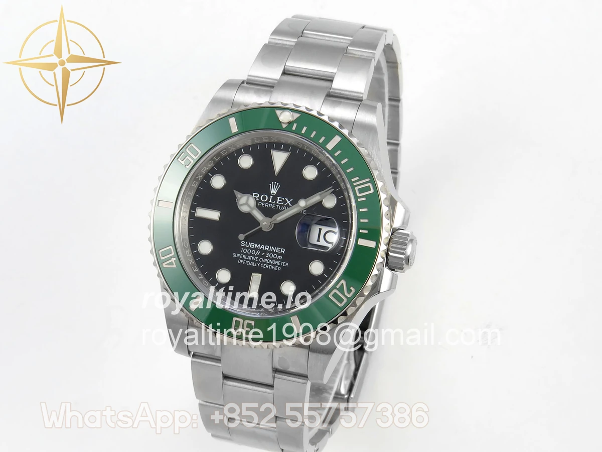 Rolex Submariner 41mm 126610 LV Kermit SCF 904L SS Case and Bracelet DD3235 - Image 3