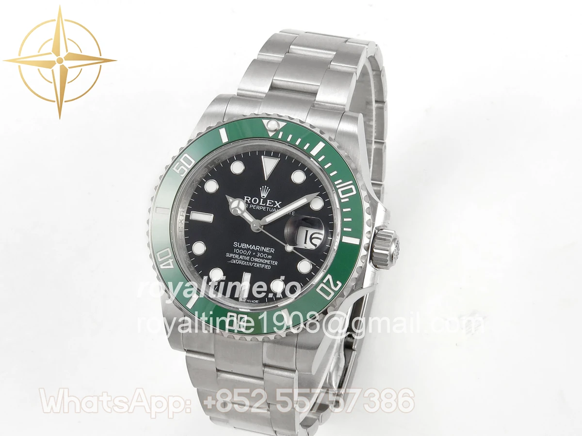 Rolex Submariner 41mm 126610 LV QF Green Ceramic Black Dial on SS Bracelet QF3235 - Image 3