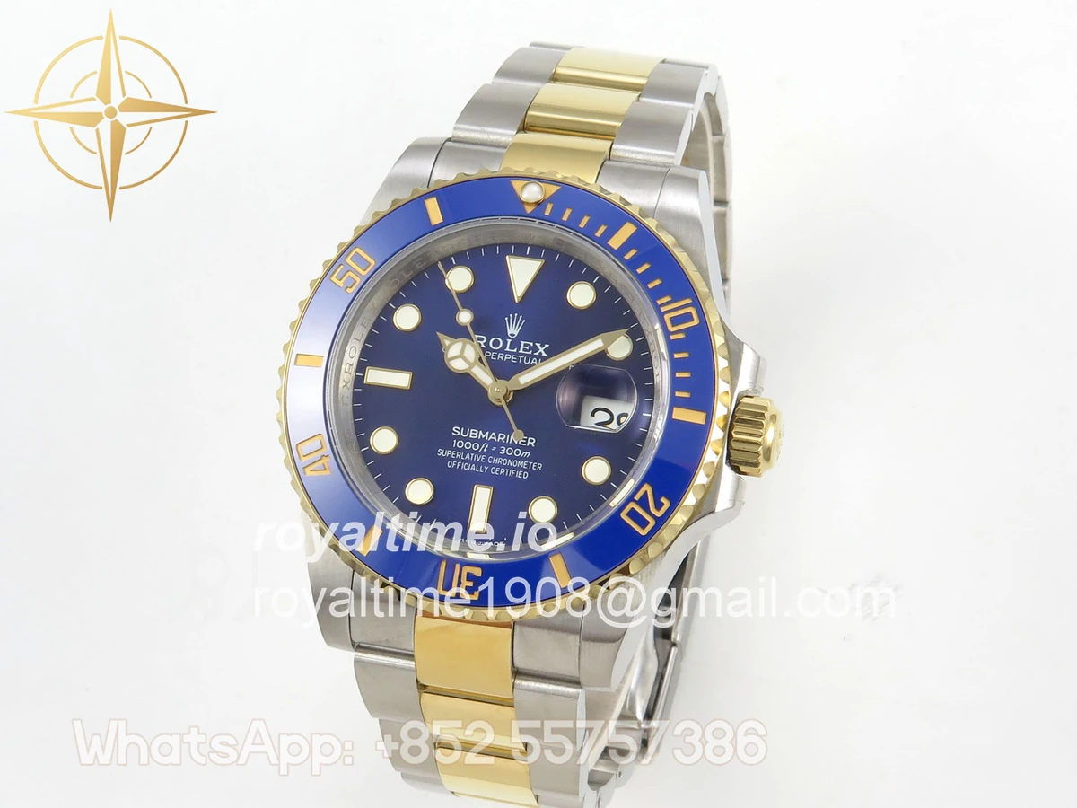 Rolex Submariner 41mm 126613 LB QF Blue Dial on SS/YG Bracelet QF3235 - Image 3