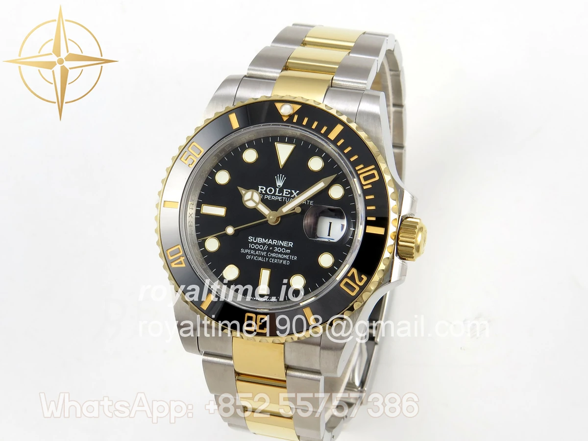 Rolex Submariner 41mm 126613 LN QF Black Dial on SS/YG Bracelet QF3235 - Image 3