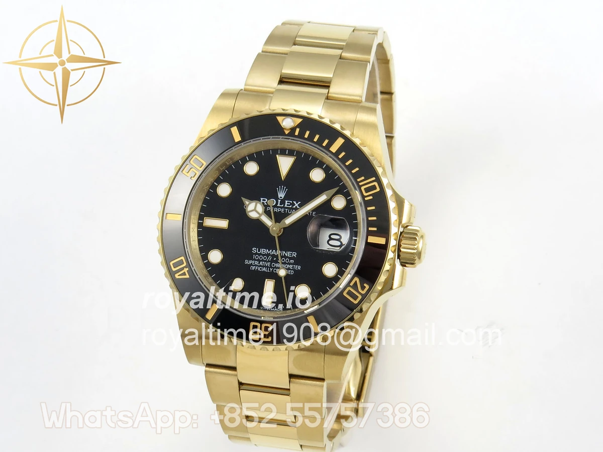 Rolex Submariner 41mm 126618 LN QF Black Dial on YG Bracelet QF3235 - Image 3