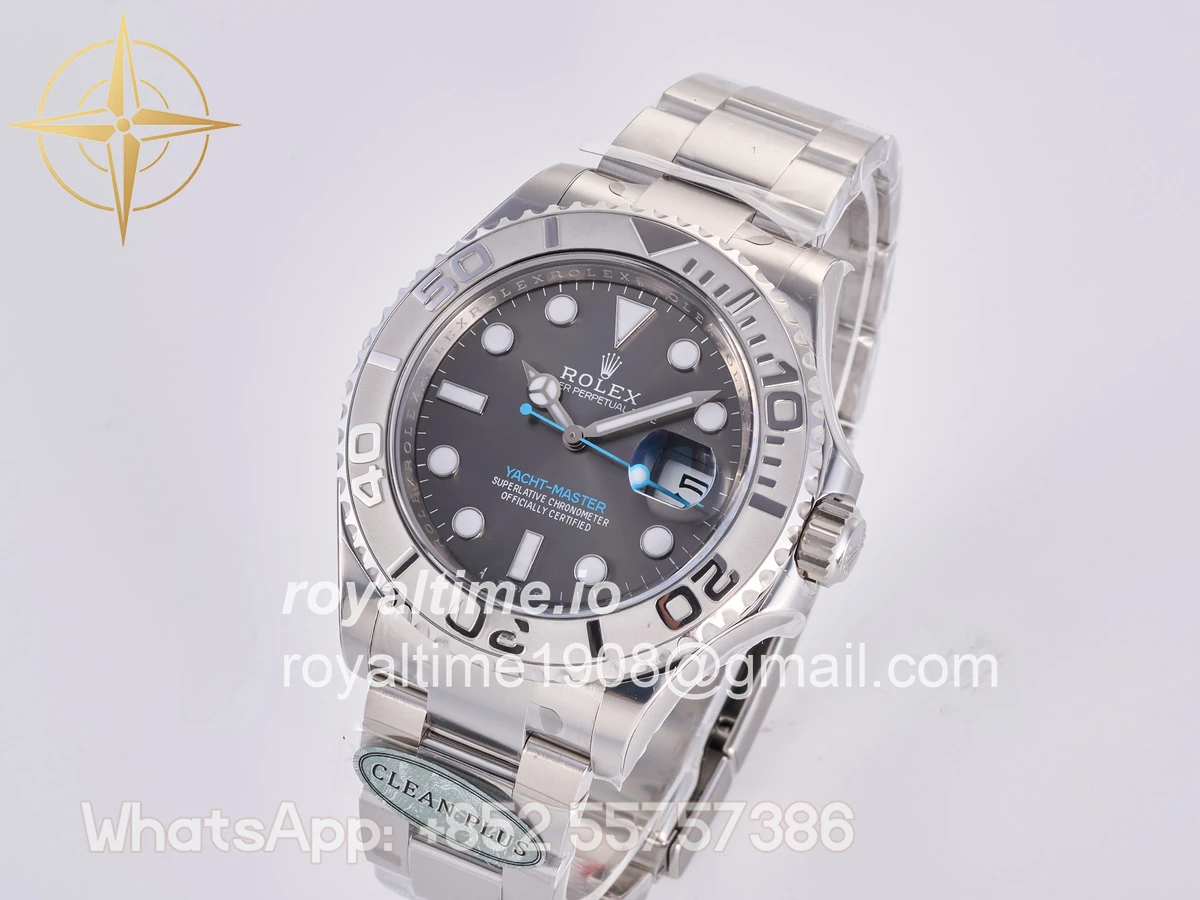 Rolex Yacht-Master 126622 904L Steel Clean Plus Gary Dial on SS Bracelet JH3235 - Image 3