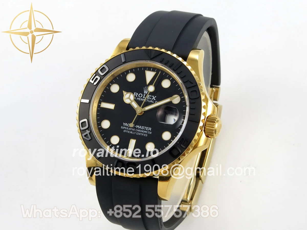 Rolex Yacht-Master 42mm 226658 YG QF on Oysterflex Strap JH3235 V18 (Free Sprung) Weighted 171g - Image 3