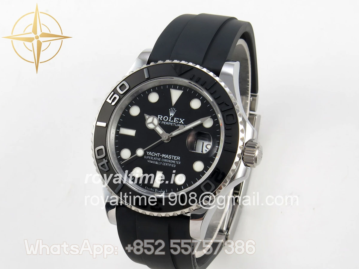 Rolex Yacht-Master 42mm 226659 SS QF on Oysterflex Strap JH3235 V18 (Free Sprung) Weighted 171g - Image 3