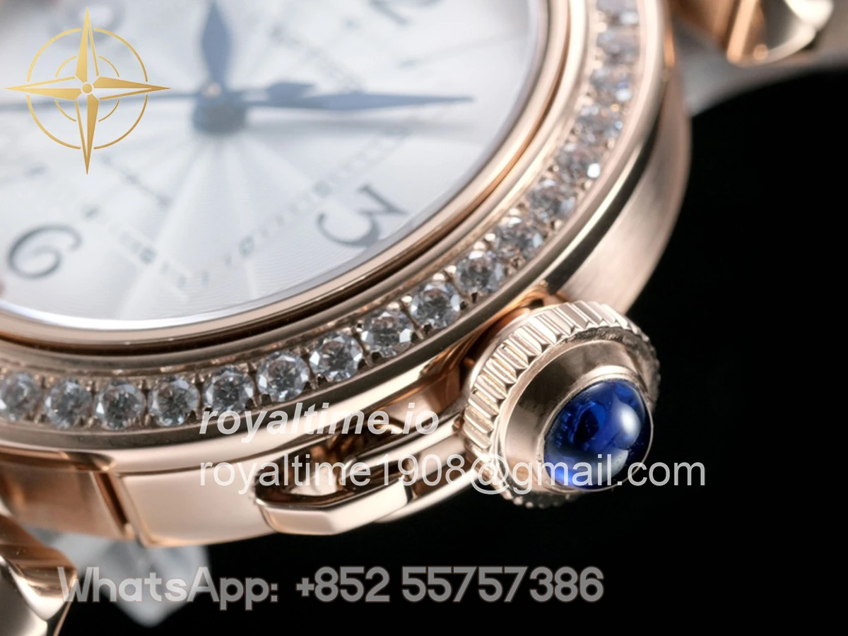 Cartier Pasha de Cartier White Dial 35mm With Diamond Bezel in Rose Gold - Image 3