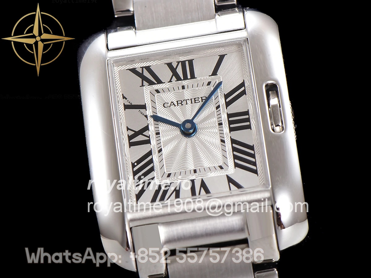Cartier Tank Anglaise 30.2mm White Dial in Steel - Image 3