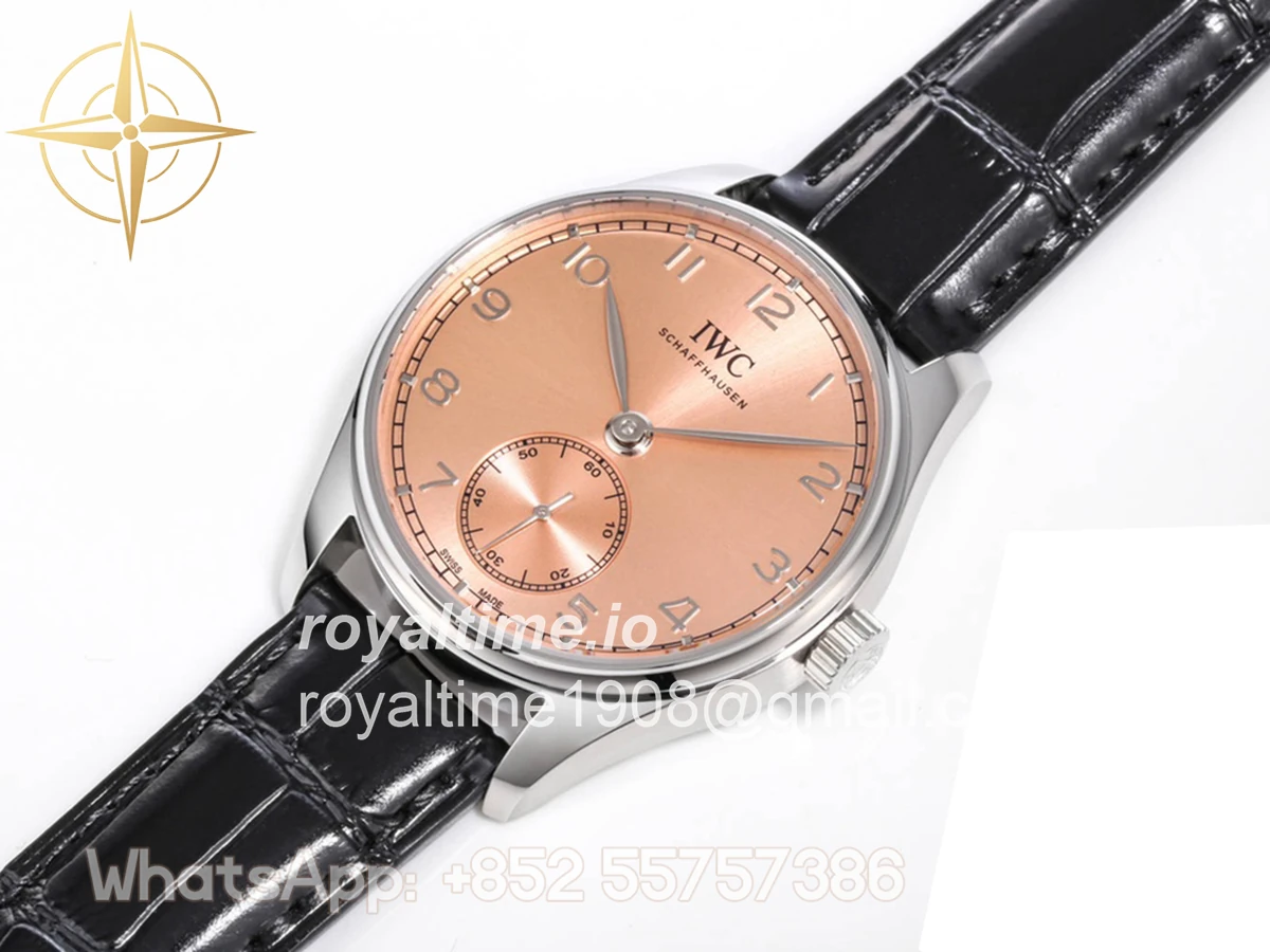 IWC Portugieser Automatic 40 IW358313 Pink Dial in Steel - Image 3