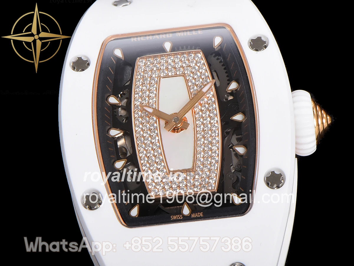 Richard Mille RM 007 Automatic Ladies White Ceramic White Lips - Image 3