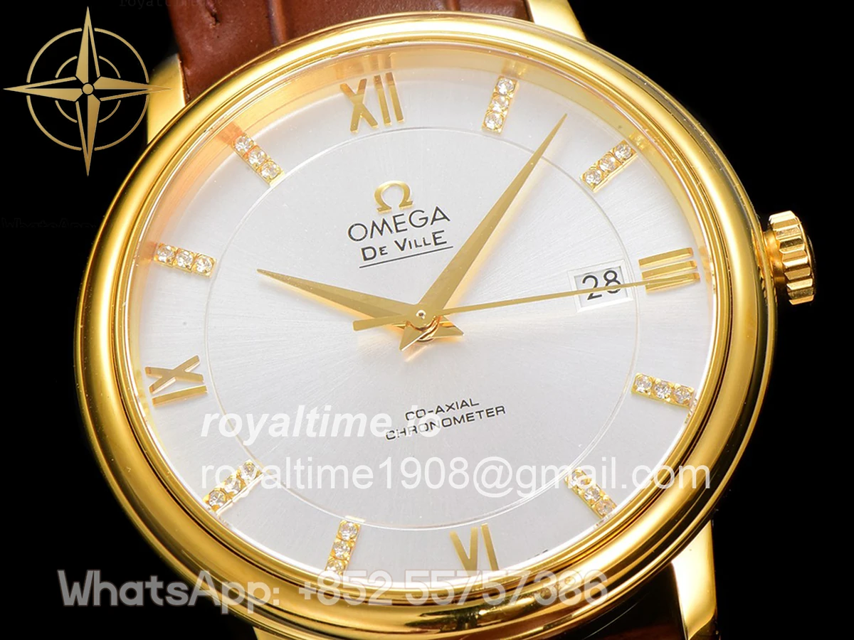 Omega De Ville Prestige Co‑Axial Master Chronometer 40mm Silver Dial in Yellow Gold - Image 3