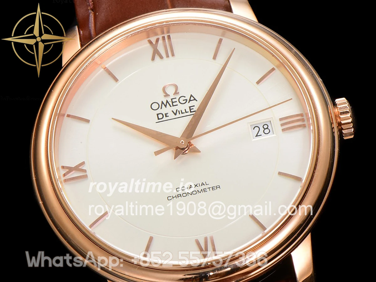 Omega De Ville Prestige Co‑Axial Master Chronometer 40mm White Dial in Rose Gold - Image 3