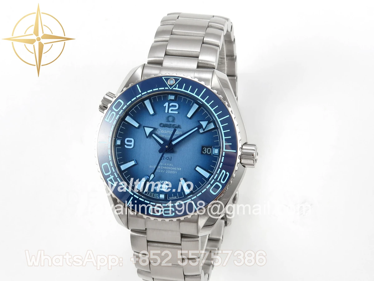 Omega Seamaster 39.5mm VSF Summer Blue Dial on SS Bracelet SA8800 V4 - Image 3