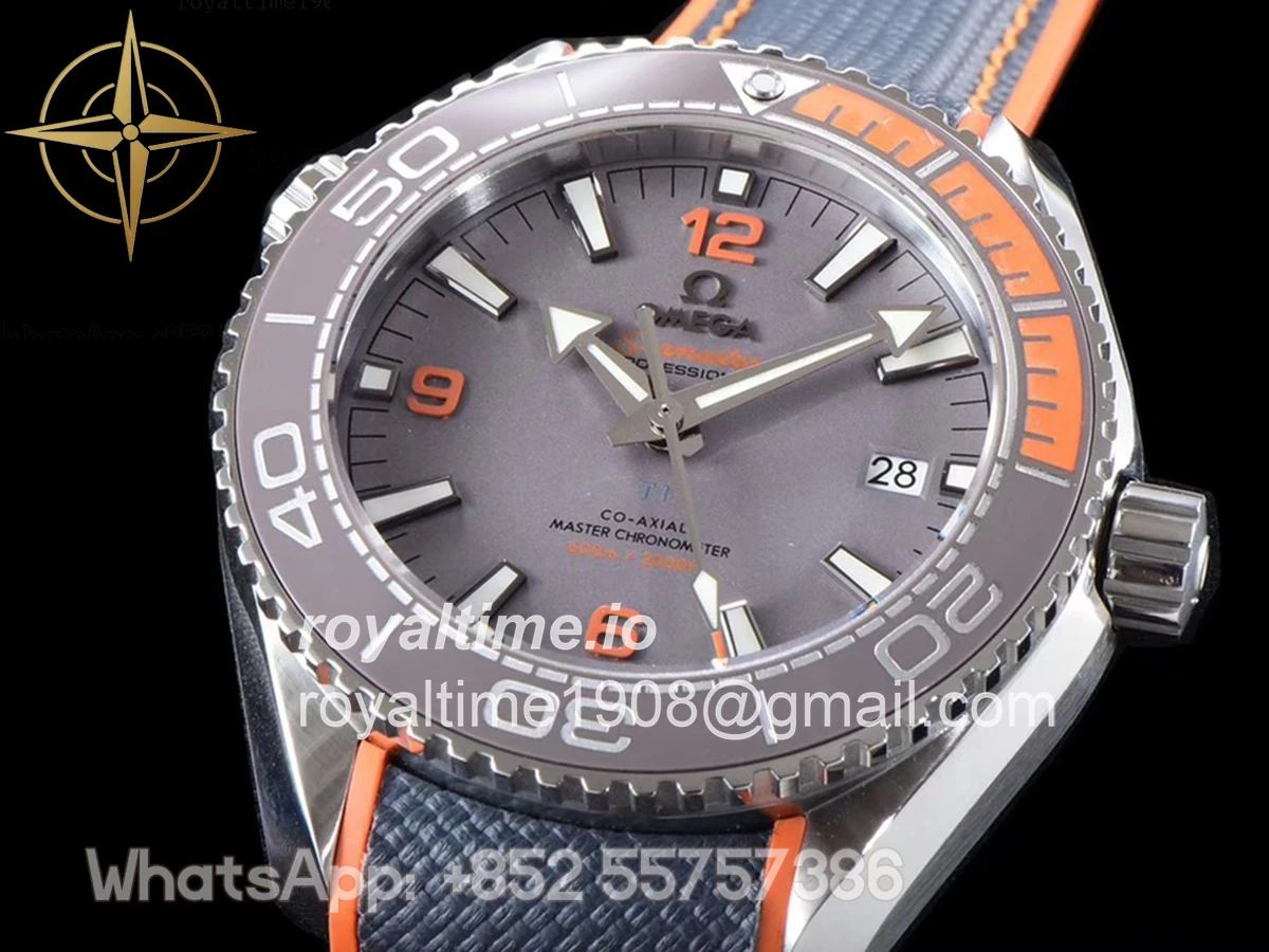 Omega Seamaster Planet Ocean 600M 43.5mm Titanium on Rubber Strap - Image 3
