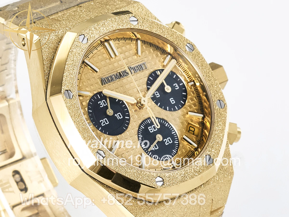 Audemars Piguet Royal Oak Chrono 26240 Frosted YG APSF YG Dial on Bracelet SA4401 - Image 3