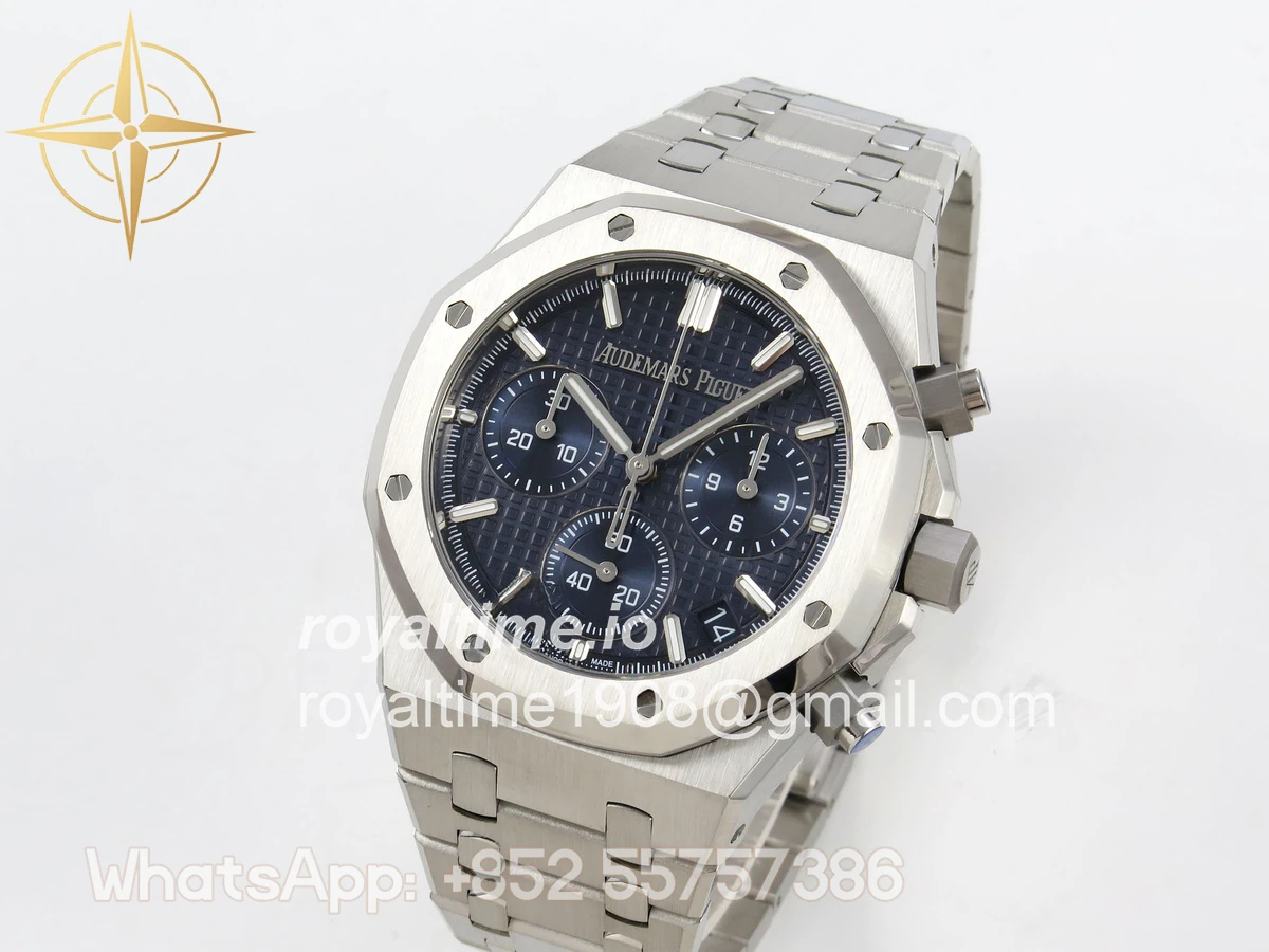 Audemars Piguet Royal Oak Chrono 26240 SS APSF Green Dial on SS Bracelet SA4401 V2 (Free Sprung) - Image 3