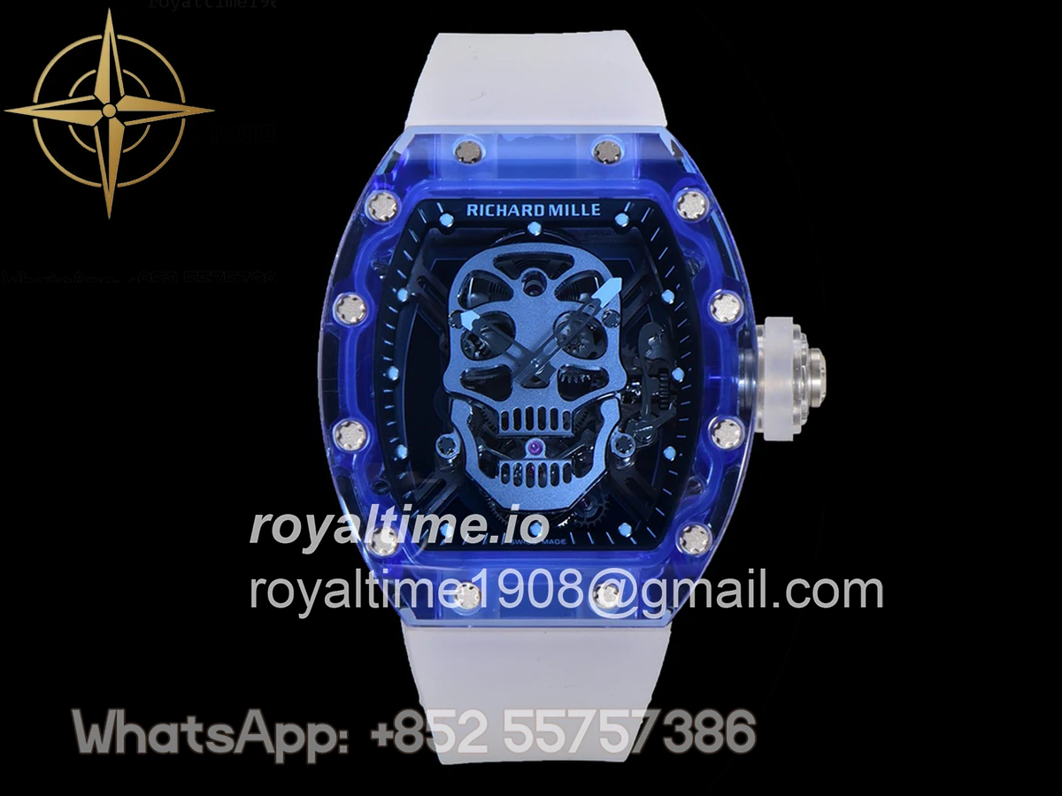 Richard Mille RM 027-01 Tourbillon Blue Sapphire Skull - Image 3