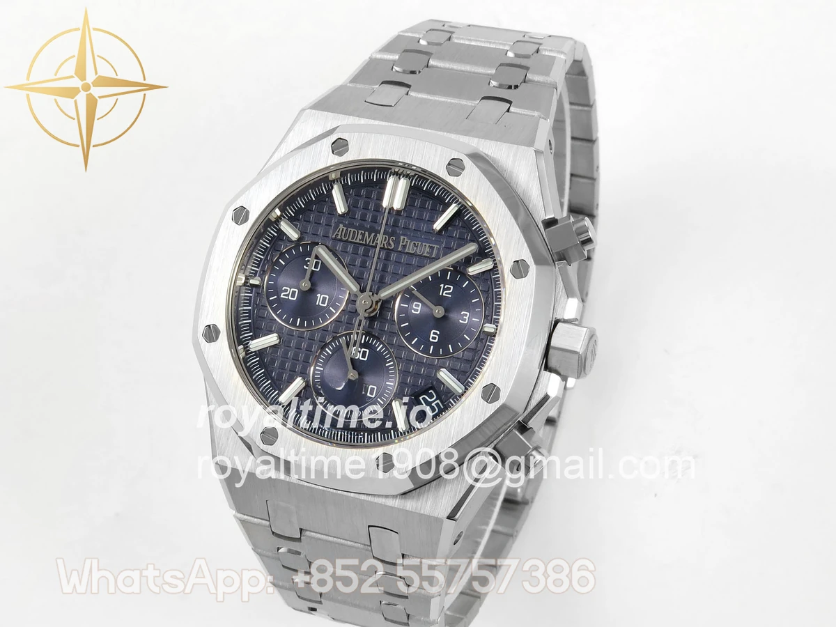 Audemars Piguet Royal Oak Chrono 26240 SS DDSF Blue Dial on SS Bracelet DD4401 - Image 3