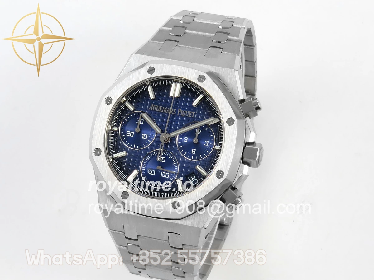 Audemars Piguet Royal Oak Chrono 26240 SS DDSF Blue Ombre Dial on SS Bracelet DD4401 - Image 3