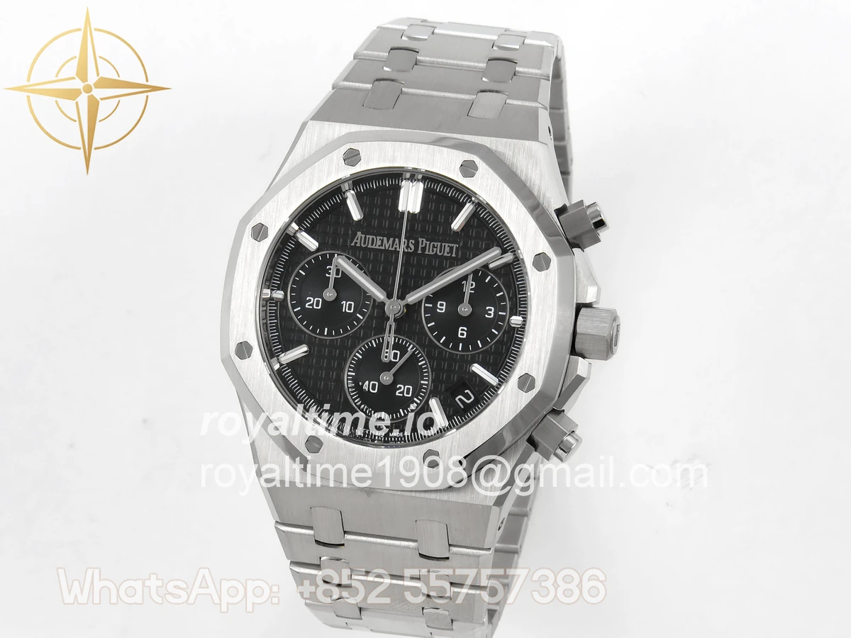 Audemars Piguet Royal Oak Chrono 26240 SS TOPF Black Dial on SS Bracelet SA4401 - Image 3