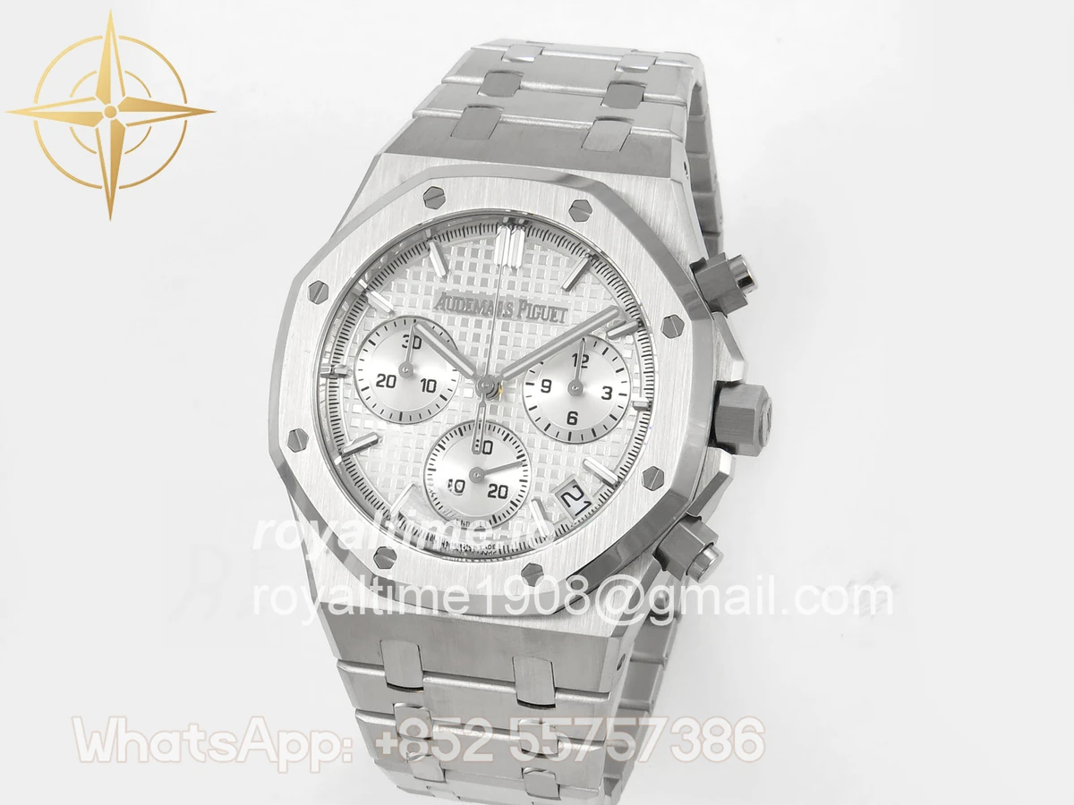 Audemars Piguet Royal Oak Chrono 26240 SS TOPF Sliver Dial on SS Bracelet SA4401 - Image 3