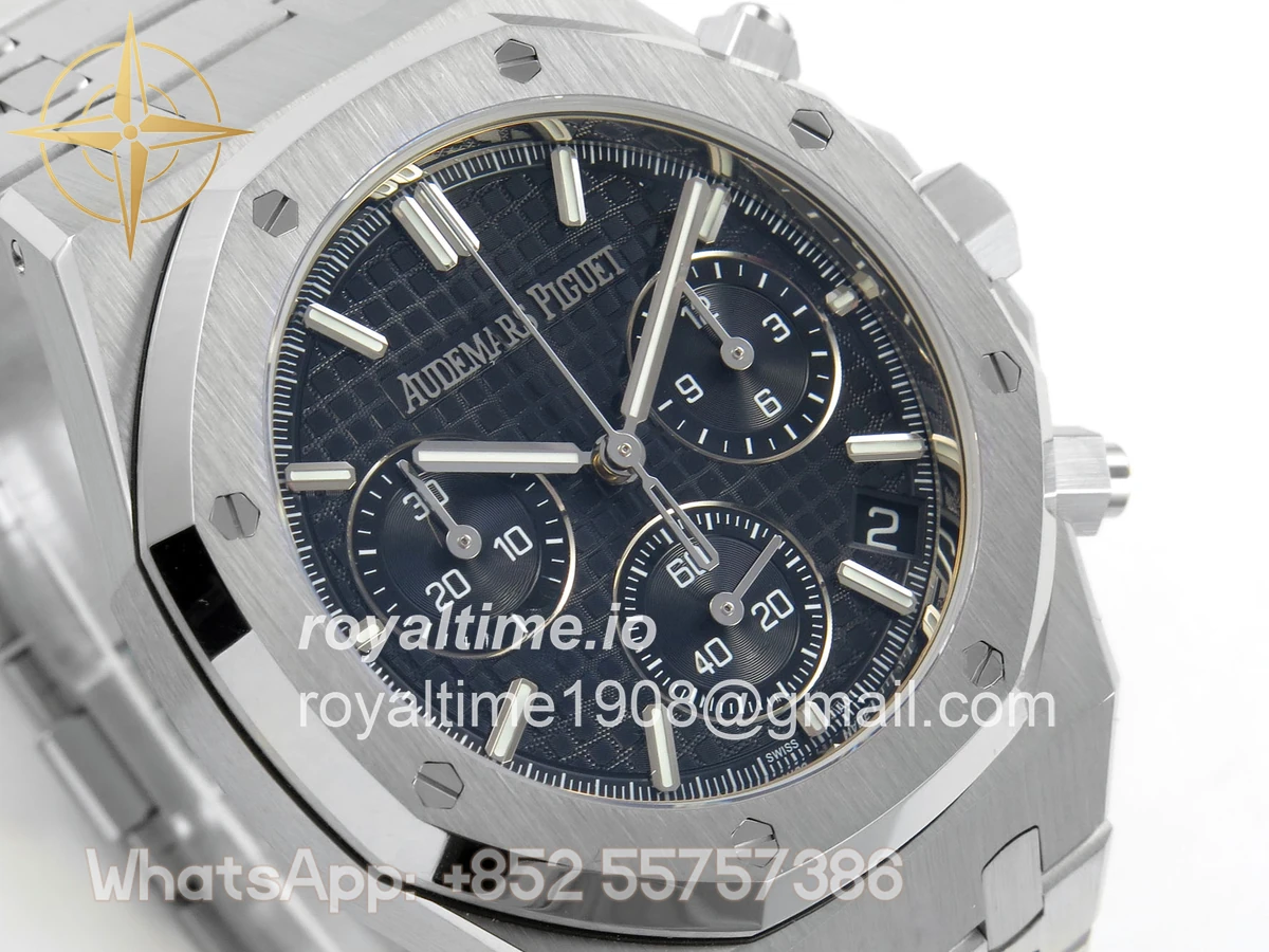 Audemars Piguet Royal Oak Chrono 26240 SS DDF Black Dial on SS Bracelet DD4401 (50th Anniversary) - Image 4