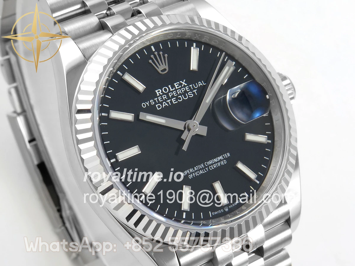 Rolex DateJust 36 126234 Clean Plus 904L Steel Black Stick Dial on Jubilee Bracelet DD3235 - Image 4