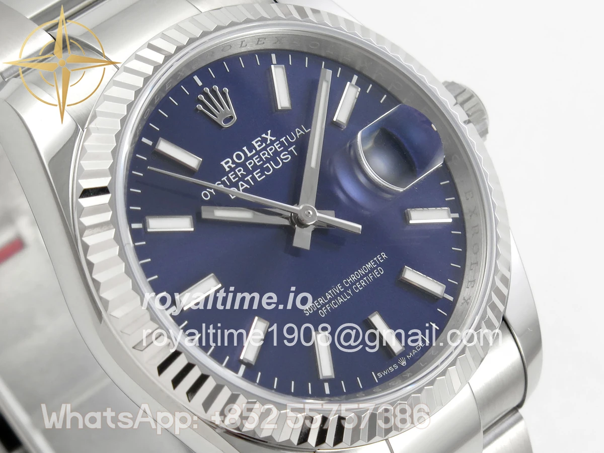 Rolex DateJust 36 SS 126234 ARF Purple Stick Dial on Oyster Bracelet DD3235 - Image 4