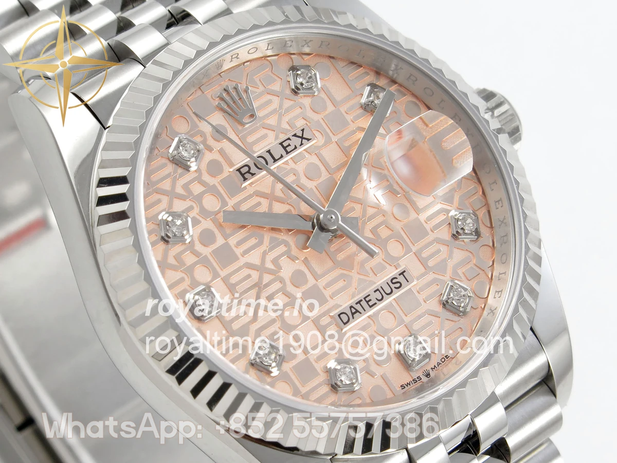 Rolex DateJust 36 SS 126234 ARF RG Computer Diamonds Dial on Jubilee Bracelet DD3235 - Image 4