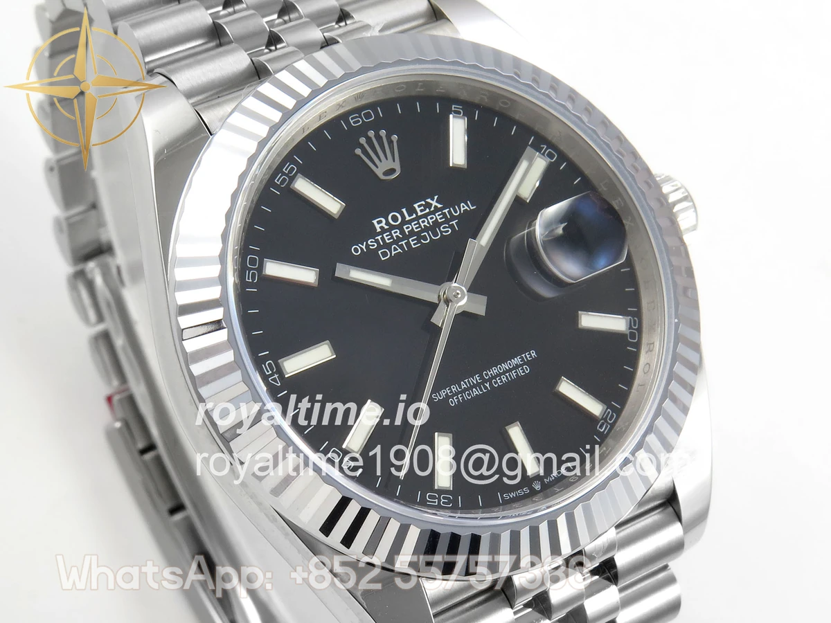 Rolex DateJust 41 126334 904L SS SCF Black Dial on Jubilee Bracelet VR3235 - Image 4