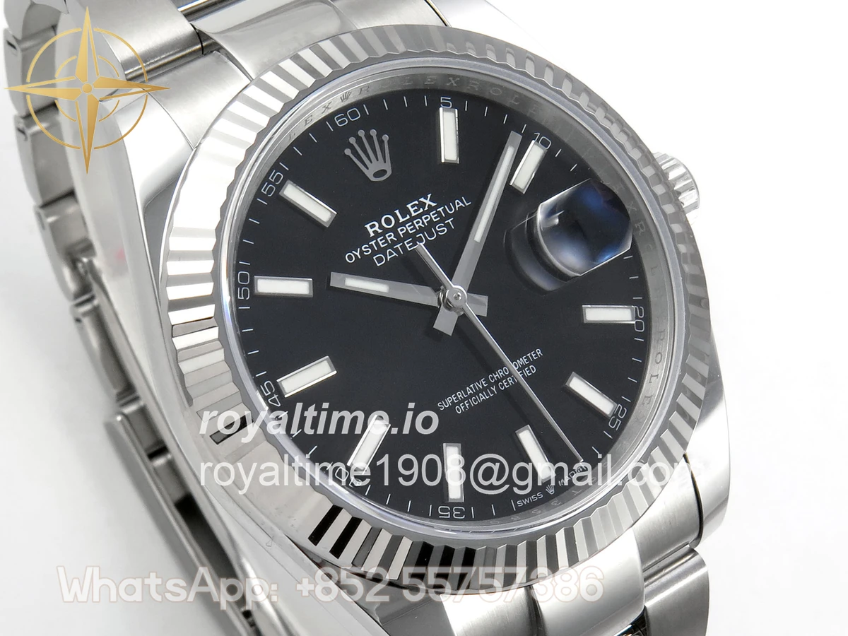 Rolex DateJust 41 126334 904L SS SCF Black Dial on Oyster Bracelet VR3235 - Image 4