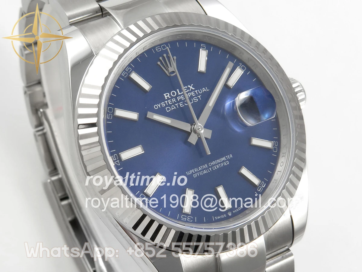 Rolex DateJust 41 126334 904L SS SCF Blue Dial on Oyster Bracelet VR3235 - Image 4